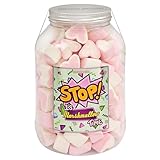 Mellow Mellow Hearts Marshmallow – 200 Herz-Marshmallows (500g) | Perfekt für Partys, Geschenke & Geburtstage | Süß, Weich & Romantisch