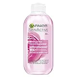 Garnier erfrischendes Gesichtswasser mit Rosenwasser, Sanfte Reinigung für trockene und sensible Haut, Skin Active, 200 ml