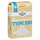 Bauckhof Bio Bauck Weizenmehl Type 550 (4 x 1 kg)