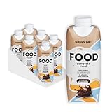 Supersonic food Trinkmahlzeit Protein Drink Fertig 6 x 330ml - Flüssignahrung Fertigmahlzeit trinken - Astronautenkost Vollwertiger Mahlzeitersatz - Schokoladengesmack Proteinshake Vegan ohne Zucker