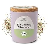 POTLUCK | Bio Gemüse Allrounder | Gewürzsalz für vielseitige Gemüsegerichte | 100g im Keramiktopf