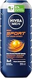 NIVEA MEN Sport Duschgel, pH-hautneutrale Pflegedusche für Männer mit vitalisierendem Duft, erfrischende Formel mit Mineralien für Körper, Gesicht und Haar (250 ml)