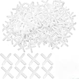 500 Stück 3mm Kunststoff Fugenkreuze, Fliesenabstandshalter,Dekorative Fliesen,Kunststoff-Kreuzabstandshalter,Abstandhalter Fliesenfugen,Für Wand- Und Bodenfliesen, Weiße Fliesenabstandshalter