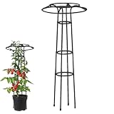 Garten Rankgitter | Rankhilfe für Gemüsepflanzen - Multifunktionale Schirm-Rankhilfe aus Stahl für Balkon, Gewächshaus, Terrasse und Garten