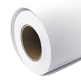 Plotterpapier Rolle matt 128 g/m² 61 cm x 30 m A1 A2 Inkjet Plotter gestrichenes Universalpapier wasserdicht, geeignet für Dye-und Pigmentfarben