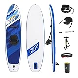 Bestway Hydro-Force SUP Allround Board-Set, Oceana, 305 x 84 x 12 cm, mit Kajak-Sitz und Paddel, Mehrfarbig