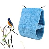 VANZACK Plüsch Papageiennest Vogelbett Verschachtelung Vogelhängematte für Käfig Barsch Zucht Träger Nester klein Schlafunterlage für Papageien Indoor-Vogelnest Papageienhaus