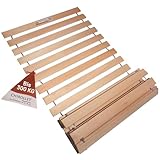 Chirollet® Premium Rollrost 90x200 cm | Ohne Montage & absolut rutschsicher | Belastbar bis 300 kg | Made in Germany | Roll-Lattenrost 90x200 cm aus hochwertigem Vollholz | 10 Jahre Garantie