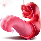 Vibration für frauen Zunge Vibrator, Sex Spielzeug für die Frau 3 in 1 Vibratorensets für frauen klitoris mit 10 Swing Modus sex toys，Sexspielzeug für frauen solo Vibratoren Sex toyset für woman
