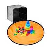 Générique Organizer zur Aufbewahrung von Spielzeug, faltbar, platzsparend, große Kapazität | platzsparende Aufbewahrungsbox für Spielzeug | für Mädchen und Jungen, drinnen und draußen