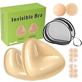 YienMi Push Up Pads – Doppelseitige Selbstklebende BH-Einsätze für Push-Up Effekt, Klebe BH, Wiederverwendbar & Waschbar Nippli-Pads, Sofortige Lift-BH-Cup & Dekolleté, Geeignet für Cup C–D