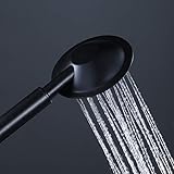 KLNCXC Badezimmerzubehör Dusche, Handbrause mit LED-Licht, Duschkopf aus Edelstahl 304, Regenbrause, gebürstetes Badezimmer, Regendusche, wassersparende Sprühbrause, Handbrause