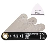 Professionelles Gitarrensaiten Messgerät, E Gitarren Lineal für Musiker und Hobbyisten, optimale Leistungen gewährleistet, Werkzeug zur Messung des Gitarrenhals Reliefs