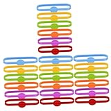GARIOUANS 24 Stück Silikon Glasmarkierer Bunte Drink Marker für Weingläser Dekoration und Identifikation für Partys Hochzeiten und Familienfeiern