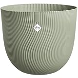 elho Sereh Rund 30 - Blumentopf für Innen und Außen - 100% Recyceltem Plastik - Ø 29.5 x H 25.3 cm - Grün/Skandinavisches Grün