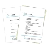 Haus & Grund Wohnraum-Mietvertrag A4 + ein Abnahme-/Uebergabe-Protokoll