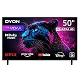 DYON Movie Smart 50 VX - 50 Zoll (126 cm) 4K UHD Smart TV mit Triple Tuner (DVB-C/-S2/-T2), App Store, Prime Video, Netflix, YouTube, DAZN, Disney+, waipu.tv, Hotelmodus