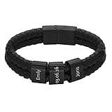 heideman ars gratia artis - Leder Armband Herren - Personalisiertes Geschenk Für Männer, Geburtstagsgeschenk Für Männer, Bräutigam, Hochzeit, Vatertag, Weihnachten