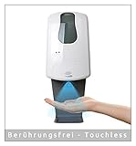 MyMAXXI | Desinfektionsmittelspender 1000ml Q inkl 1 x 1L Desinfektionsmittel Sensor automatisch Wandmontage | touchless Disinfection | Händedesinfektion Spender Desinfektion Hand Hygienespender