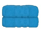 Super Jumbo-Badetuch, extra groß, 95 x 200 cm, 100 % ägyptische Baumwolle, 700 g/m², superweiches Handtuch-Set, Blaugrün