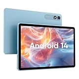 JIKOCXN Tablet 10 Zoll Android14 Tablets, 10GB RAM+64GB ROM (1TB TF), Octa Core Prozessor Tablet PC, 1280 x 800 FHD Bildschirm, 8000mAh, GPS, WLAN, 5MP+8MP Dual Kamera (Blau)