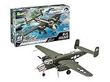 Revell Easy-Click Modellbausatz B-25 Mitchell I USAAF-Bomber 1:72 I Detaillierte Innenraumdarstellung drehbare Propeller I Stecksystem kein Kleben I Geeignet für Modellbauer ab 10 I Inklusive Sticker