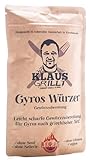 Klaus grillt Grillt - Gyros Würzer 250 g Standbeutel - Griechische Gerichte jeder Art - Auch für Souvlaki, Bifteki und Köfte