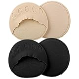 Beaupretty 2 Paare Damen Fünf zehen Socken für Sommer Atmungsaktiv Schweißabsorbierend Elastisch Rutschfest Geeignet für High Heels mit Wellenförmiger Spitzenkante Schwarz und Hautfarben