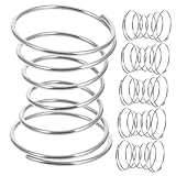 TOPPERFUN 10 Stück Rührkugel sport trinkflasche Shaker-Kugel Kugelbesen aus Edelstahl Schneebesen aus Metall Drahtkugel Schneebesen Edelstahl Mischkugeln Rostfreier Stahl Silver