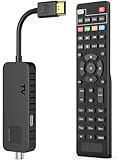Dcolor DVB-S/S2 Sat Receiver - HDMI Full-HD 1080P Satelliten Receiver TV Stick [Versteckt Hinter tv] - USB2.0 Media Player und PVR-Rekorder [2in1 TV-Steuerelemente] [Astra Hotbird Vorinstallation]