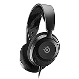 SteelSeries Arctis Nova 1 - Multi-System Gaming-Headset – Hi-Fi-Treiber – 360° Surround-Sound – AirWeave Memory Foam-Ohrpolster – Mikrofon mit Geräuschunterdrückung – PC, PS5, PS4, Xbox - Schwarz