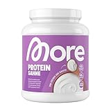 MORE Protein, Sahne, 600 g, Mix aus Whey Konzentrat und Casein ideal zum Muskelaufbau und -erhalt, mit Laktase, geprüfte Qualität - made in Germany