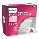 Philips DVD+R DoubleLayer 8.5GB 8x Rohlinge 5er Pack Jewelcase