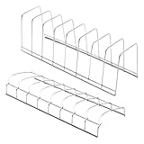 Abtropfgestell, 2 x Geschirr-Organizer, Teller- und Schüssel-Organizer, Edelstahl-Abtropfgestell, Tellerständer für Küchenschrankaufbewahrung