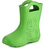 Ladeheid Eva Gummistiefel Damen federleichte wasserdichte Damenschuhe Regenschuhe LA-CA-09 (Grün, 40/41 EU)