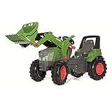 Rolly Toys Trettraktor rollyFarmtrac Premium Fendt Vario 939 mit Frontlader rollyTrac Lader (Tretfahrzeug für Kinder ab 3 Jahre, mit Flüsterlaufreifen) 710263, Grün/Grau