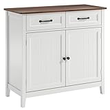 Bealife Küchen-Sideboard, Buffet-Schrank mit 2 Schubladen und 2 Türen, Küchenschrank mit Arbeitsplatte für Wohnzimmer, Esszimmer und Küche