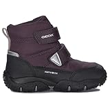 Geox Jungen Mädchen B Baltic Girl B ABX Snow Boot, DK Burgundy/Black, 27 EU