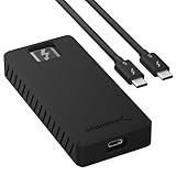 SABRENT Rocket XTRM 5 2TB Tragbare SSD – Thunderbolt 5 Externe Festplatte, 80Gbps Verbindung, bis zu 64Gbps Geschwindigkeit, kompatibel mit TB4/TB3/USB4/USB 3.2, Aluminium & Silikon (SB-XTM5-2TB)