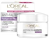 L'Oréal Paris Feuchtigkeitspflege für das Gesicht, Feuchtigkeitspendende Anti-Aging Tagescreme mit Calcium zur Minderung von Falten, Anti-Falten Experte 55+, 1 x 50 ml