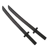 Katara 1771 - Schwarze Schaumstoffschwerter Set (2 Stück), Ninja Kostüm Verkleidung – Ungefährliches Accesoire (55 cm)