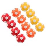 Toyvian 12 Stück Tischfußball Bälle Kugeln in Orange Weiß Rot Weiß Gelb Ersatzbälle für Tischkicker Langlebig Leicht zu Reinigen Spielgeschwindigkeit