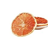 Mkostlich Getrocknete Grapefruitscheiben, Dehydrierte Grapefruit, Vasenfüller, Weihnachtsschmuck, Rote Grapefruitscheiben, Trockenfruchtscheiben für Tee, ohne Zuckerzusatz (100g (1er Pack))