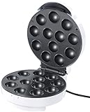 Rosenstein & Söhne Cake-Pop Waffeleisen: Cakepop-Maker für 12 leckere Miniküchlein pro Durchgang, 750 Watt (Elektrischer Cakepop-Maker, Mini-Donut-Muffin Maker, Geburtstag)