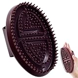 Gua-Sha-Massagebürste, 2025 Neue Körper-Gua-Sha-Bürste, Fördert die Durchblutung, Lindert Müdigkeit, Entfernt Feuchtigkeit und Kälte, Geeignet für den Ganzen Körper (Braun)