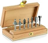 Dremel 660 Fräser Set, 7-teiliges Mehrzweck-Fräser-Set für verschiedenste Fräsarbeiten wie z.B. in Ecken, Kanten, Geraden u.v.m.