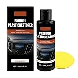 Yarteim 120ml Plastic Refreshing Reparaturmittel für Auto Kunststoff Pflege Kunststoffpflege Schwarz Aufbereitung Gummipflege