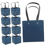 DOITOOL 10Stücke Papiertragetaschen Mit Griffen Bonbonbehälter Papier Süße Geschenktüten Für Valentinstag Für Kleine Und Feiern