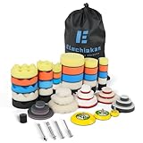 78Stück Polieraufsatz Akkuschrauber Set, 30/50/80mm Auto Politur Set mit Polierschwämmen, Polierpads und Nassschleifpapier (2000-5000), Dremel Schleifaufsätze für Scheinwerfer Aufbereitung Metall Holz