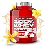 Scitec Nutrition 100% Whey Protein Professional - Angereichert mit zusätzlichen Aminosäuren und Verdauungsenzymen - Glutenfrei - Palmölfrei, 2.35 kg, Vanille